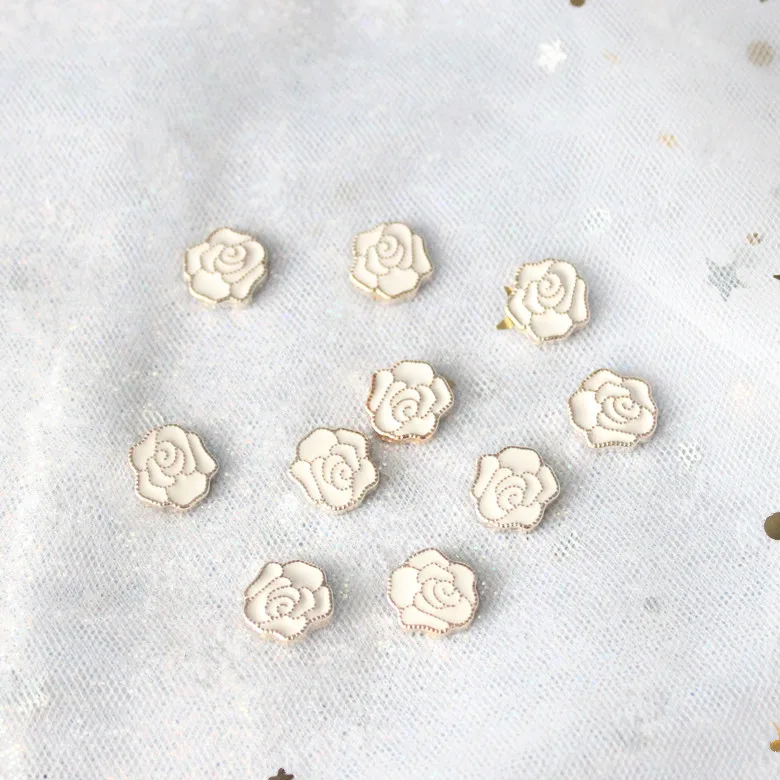 100 шт. акриловые бусины с цветами из страз аксессуар &quotсделай сам&quot Камелия