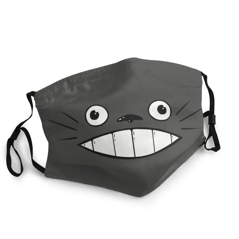 

Funny My Neighbor Totoro Smiling Mask Adjustable Hayao Miyazaki Anime Manga Face Mask Protection Men Respirator Mouth-Muffle