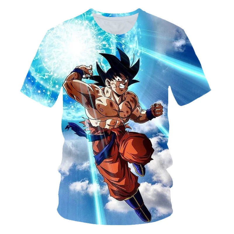 Dragon Ball мужские футболки компрессионные аниме футболка с коротким рукавом топы