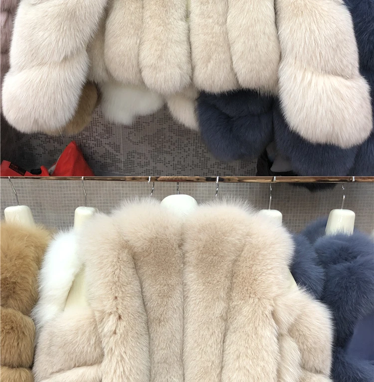 ZDFURS* Новое Поступление Женское зимнее плотное меховое пальто натуральный Лисий мех жилет высокое качество Лисий жилет меховой жилет