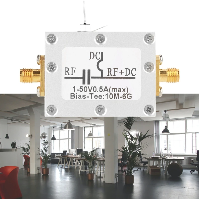 

Broadband Radio Frequency Microwave Coaxial Bias10MHz-6GHz Bias Tee 10MHz-6GHz High Quality DC 1-50V