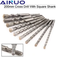 200mm electric hammer drill bits 1316202532mm cross type tungsten steel alloy sds plus square shank for masonry concrete