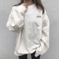 sweatshirt women 2021 new korean style round neck mid length loose letter pullover autumn casual tops woman office lady clothing