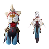 genshin impact cosplay shenhe cosplay costume dress outfit halloween carnival suit