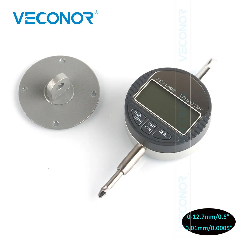 

0.01mm Accuracy 0-12.7mm Measuring Range Dial Indicators Gauging Tools Measurement Analysis Instruments LCD Display