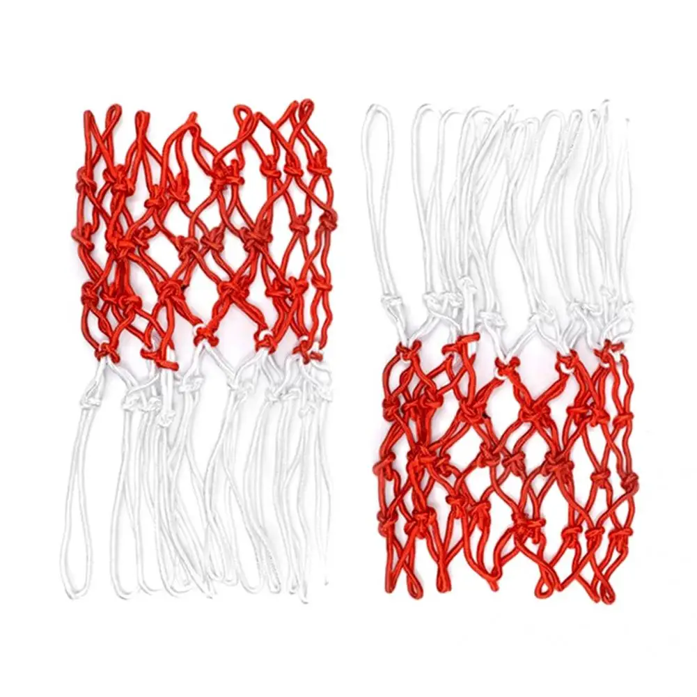 Multi Color 2Pcs Useful Braided Rainproof Basketball Hoop Mesh Nylon Net Professional for Outdoor | Спорт и развлечения