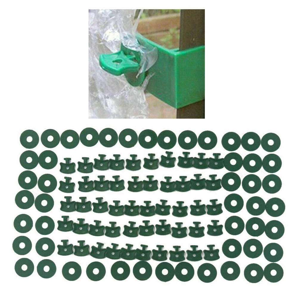 200 шт. Пластик крепежные зажимы комплект шайб сад Greenho Применение твист легко
