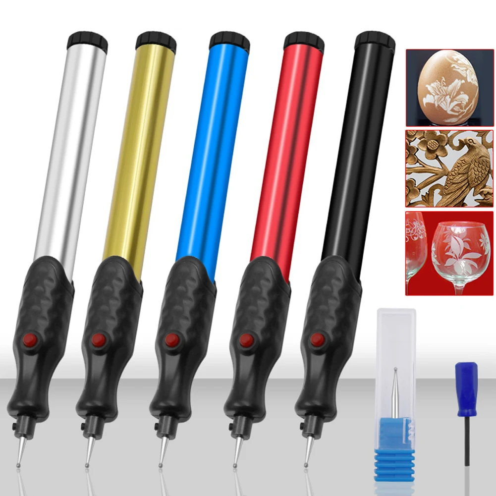 

12000rpm Electric Engraving Engraver Pen Carve Tool For Jewelry Metal Glass Electric Engraving Pen Small Wrench Graver Tools