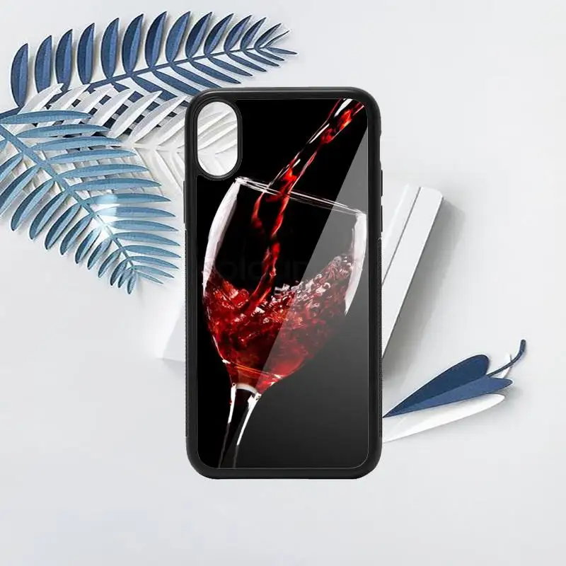 

wine glass Phone Case PC for iPhone 11 12 pro XS MAX 8 7 6 6S Plus X 5S SE 2020 XR