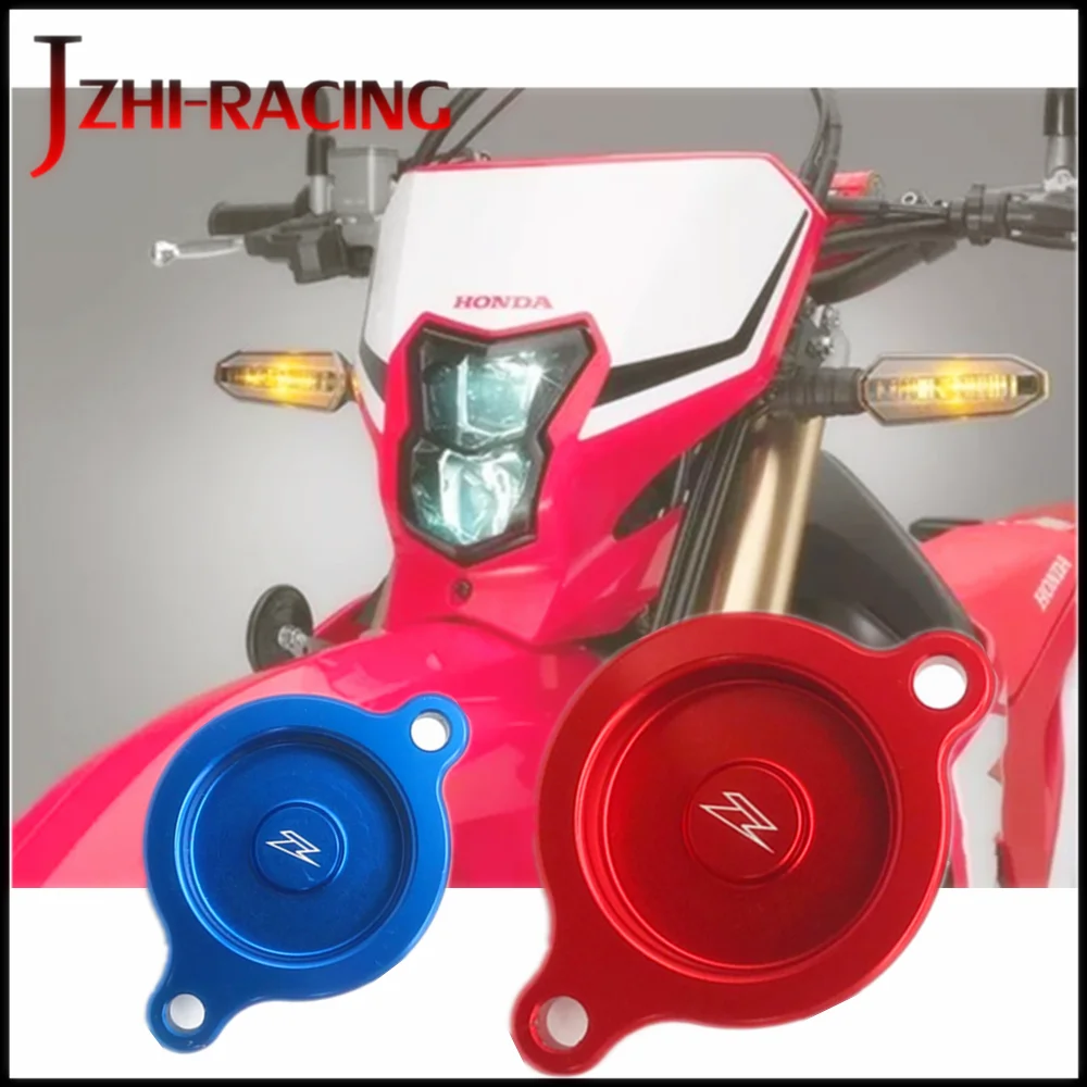

For Honda CRF450L CNC Machined Aluminum Oil Filter Cover.