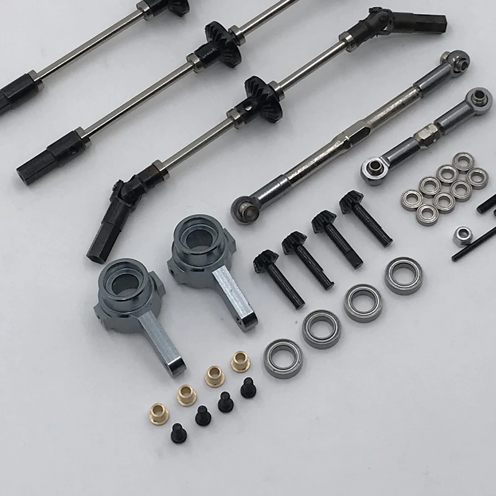 

CNC Metal Gear Upgrade Bridge Axle Kits for WPL 1:16 RC Army Car Spare Accs