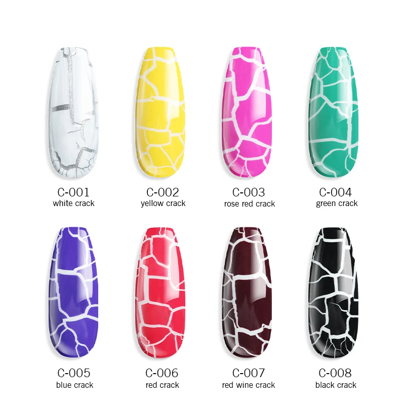 Modelones черный светодиодный Гель-лак с трещинами замачиваемый для маникюра салонов