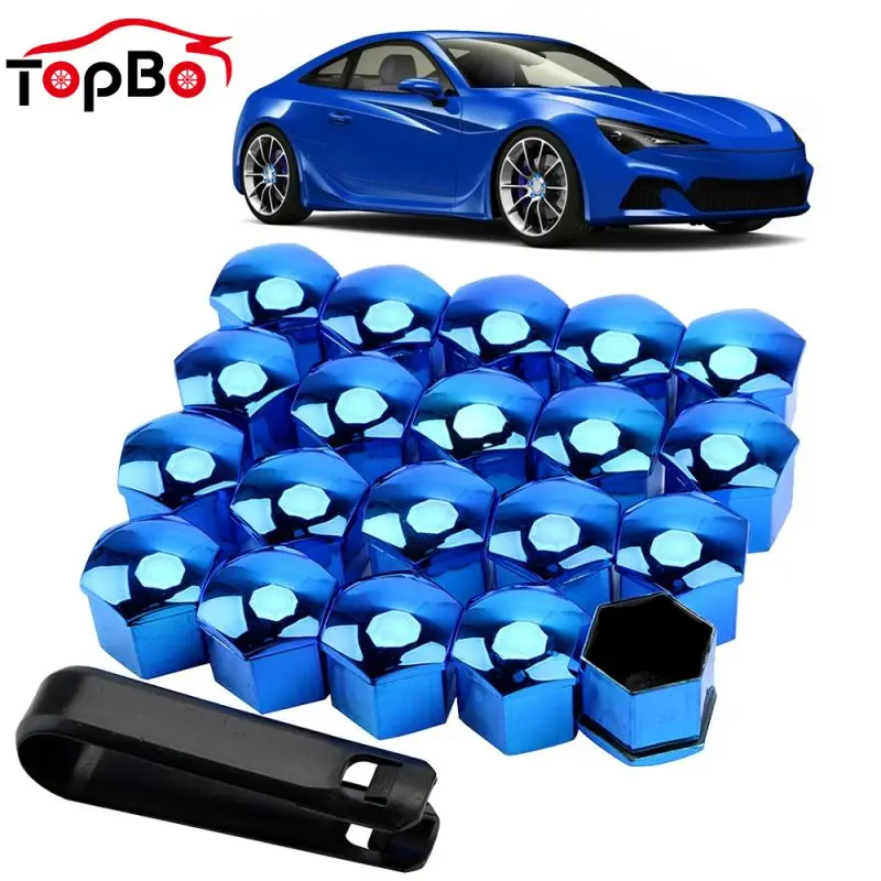 

20Pcs 17mm/19mm Car Wheel Nut Caps Covers Caps Anti-Rust Auto Hub Screw Cover Car Tyre Nut Bolt Exterior Protection Decoration