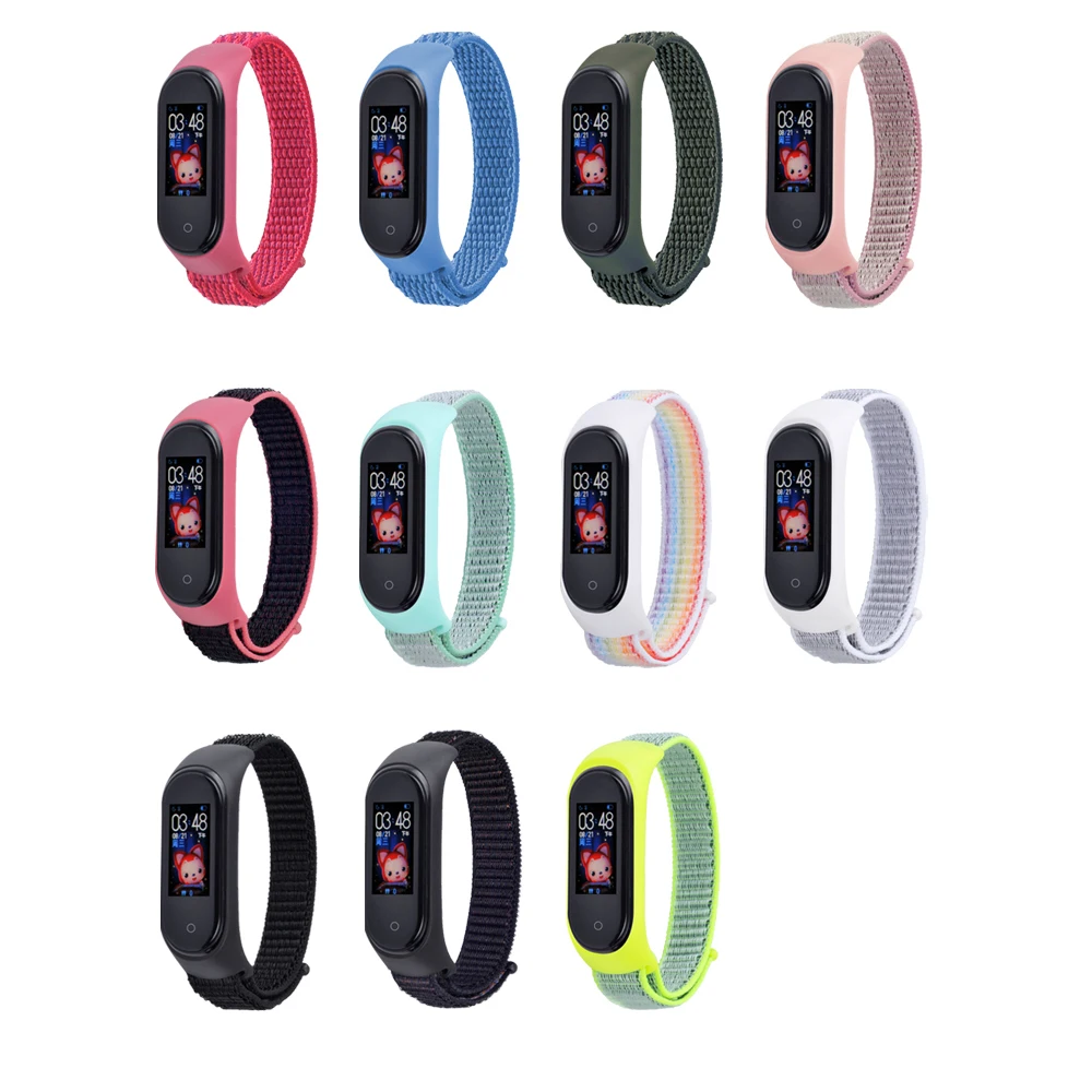 Браслет mi Band 4, мягкий нейлоновый ремешок для Xiaomi mi, ремешок для браслета 4/3, ремешок для браслета mi Band 4 3, сменные смарт-Аксессуары