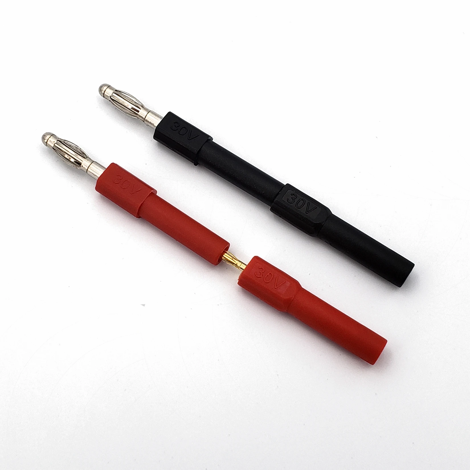 10 шт. красная и черная латунная штепсельная вилка типа банан 4 мм на 2 разъем