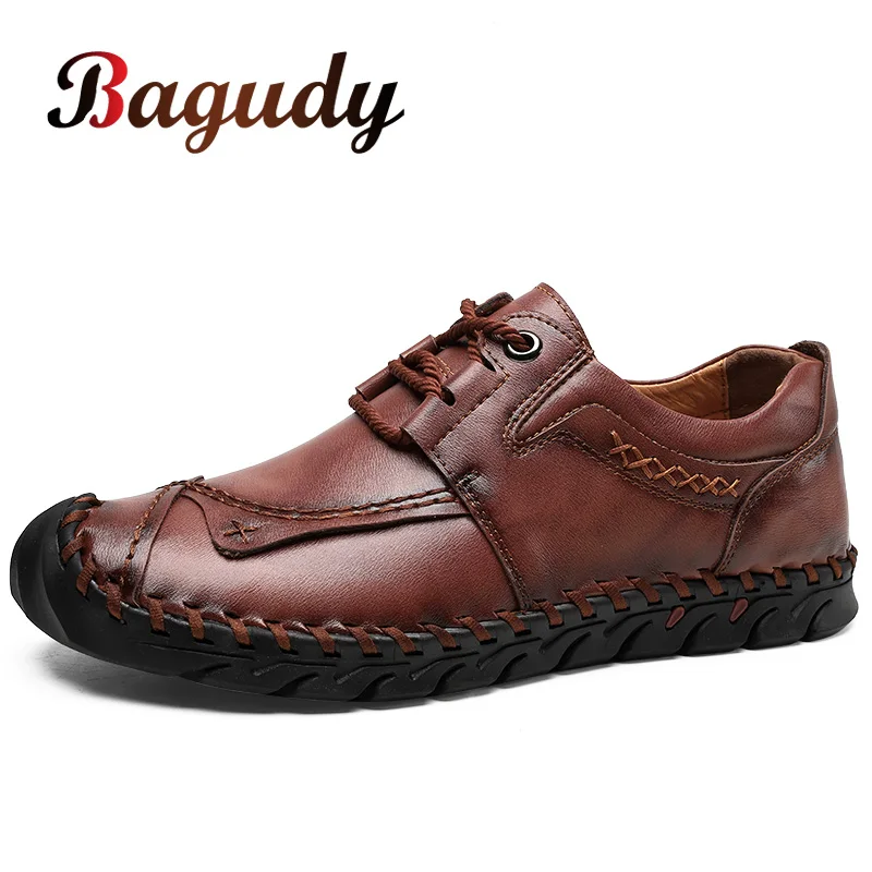 Классические кожаные мягкие мужские повседневные туфли-лоферы Итальянская