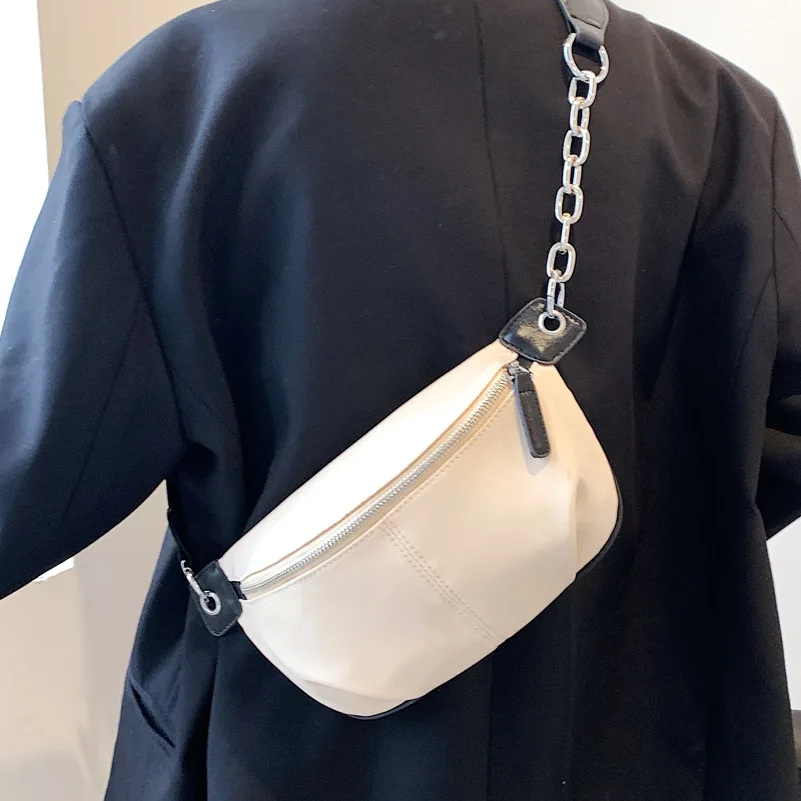 

High Quality Ladies Solid Color Oxford Cloth Shoulder Bag 2021 New Summer Trendy Fashion Female Bag Net Red Messenger Small Bag