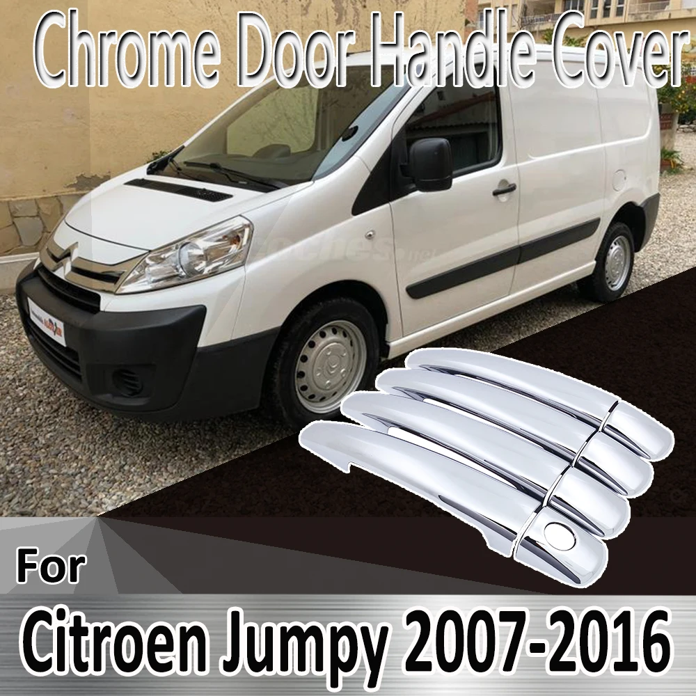 

for Citroen Jumpy Dispatch 2007~2016 Styling Stickers Decoration Chrome Door Handle Cover paint Refit Car Accessories