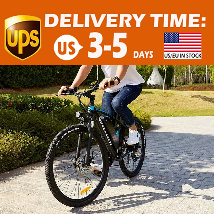 

27,5 дюйма 36V 10.4AH 350W с переключением 21 скорости Алюминий сплав Frame хайлон Батарея двойной ударопоглощающая горный электровелосипед