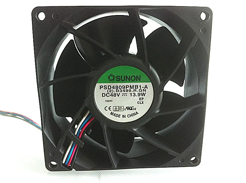

Genuine FOR SUNON built-in fan 9CM 9038 48V 15.36W PSD4809PMB1-A three-wire AA