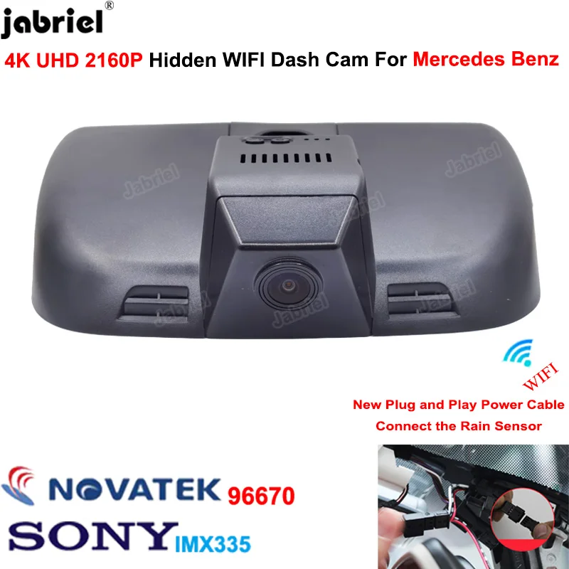 

4K 2160P Plug And Play Hidden Wifi Car Dvr Dash Cam for Mercedes Benz Vito w447 w639 Vito Tourer Panel Van Mixto 2016 2018 2021