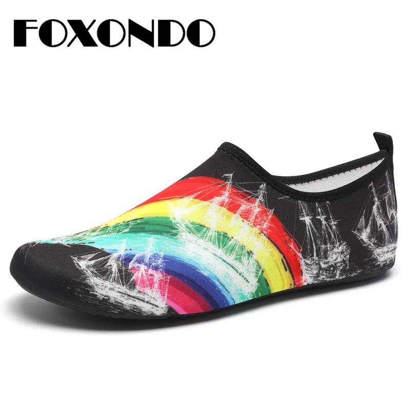 FOXONDO/летние мягкие дышащие сандалии на плоской подошве Sandalias Mujer обувь для