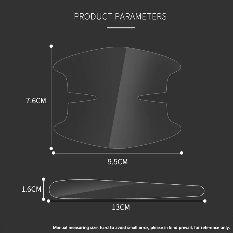 4 шт. ТПУ невидимая защитная пленка на дверную ручку автомобиля для Jeep Renegade Compass