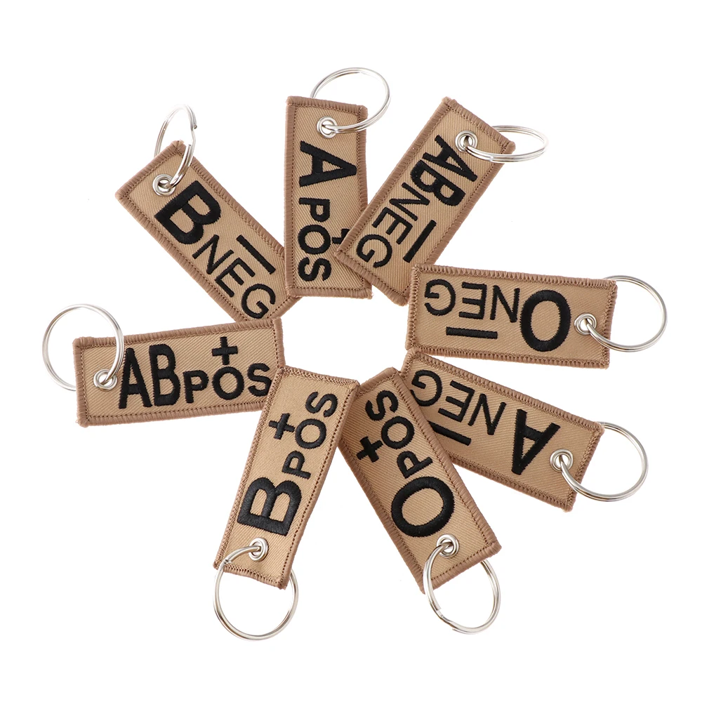 Брелок в стиле ретро модный тактический военный брелок аварийной службы A + B AB O с
