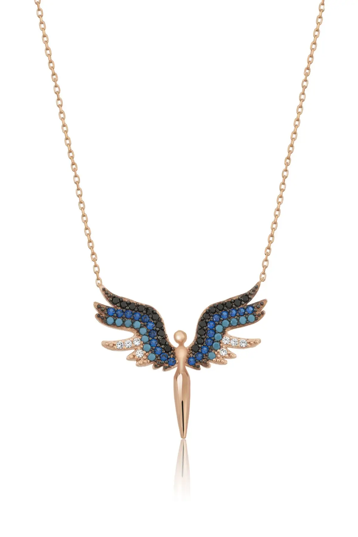 

925 Sterling Silver Rose Gold Color Chain Necklace