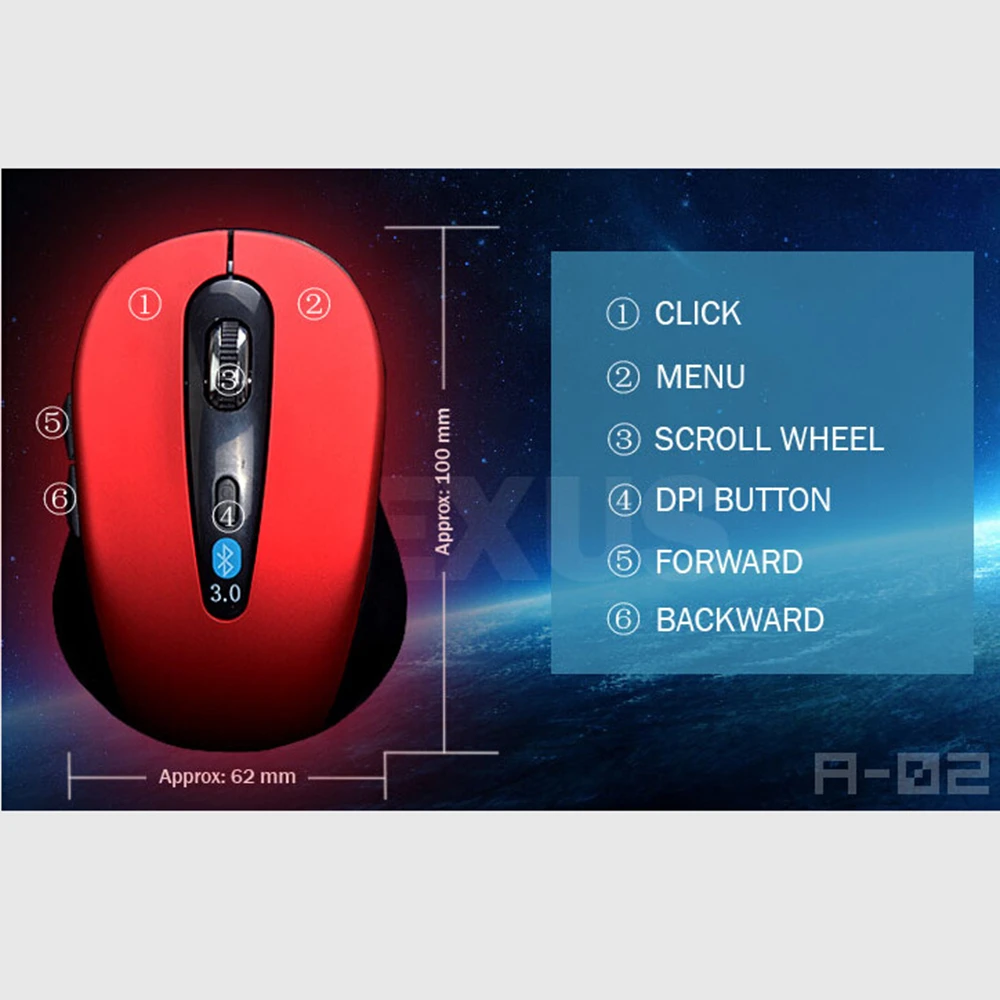 Беспроводная мышь BT 3 0 10 м для win7/win8 xp macbook iapd Android планшетов компьютеров ноутбуков