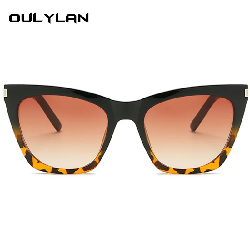 Солнечные очки Oulylan оверсайз женские модные солнцезащитные аксессуары кошачий