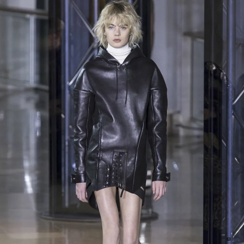 

Женская джинсовая куртка ldz из искусственной кожи, модель 2020 года