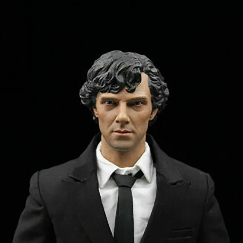 

In Stock Male Head 1/6 Scale Benedict Cumberbatch Sherlock Head Carved Fit 12" Male Action Figure Body Toys