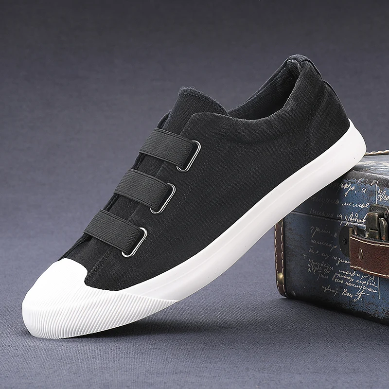 

YITU New Men's Vulcanized Shoes 2020 Fashion Men Canvas Shoes Loafers Sneakers For Men Designer Casual Shoes Spring Simple Flats