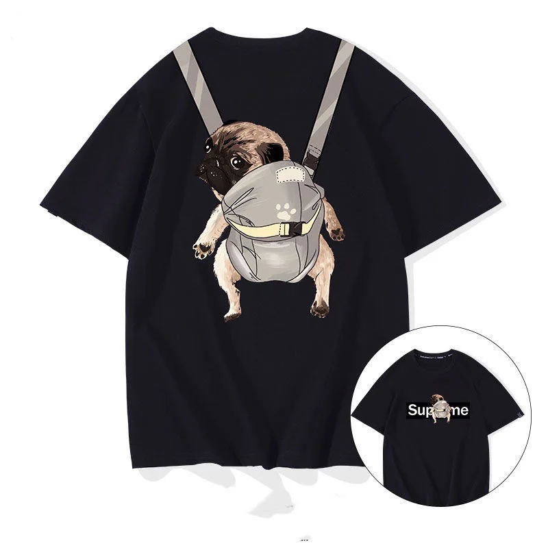 

Spring Men T-Shirts Are Suitable For Couples Ladies Tees Fashion Casual Cotton High-Quality Animal Print Street Hot-Selling Tops