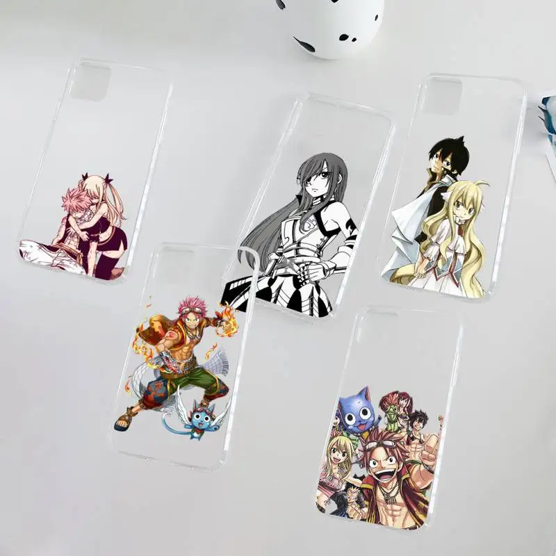 

Fairy Tail Phone Case Clear Transparent for iPhone 11 12 mini pro XS MAX 8 7 6 6S Plus X 5S SE XR 2020