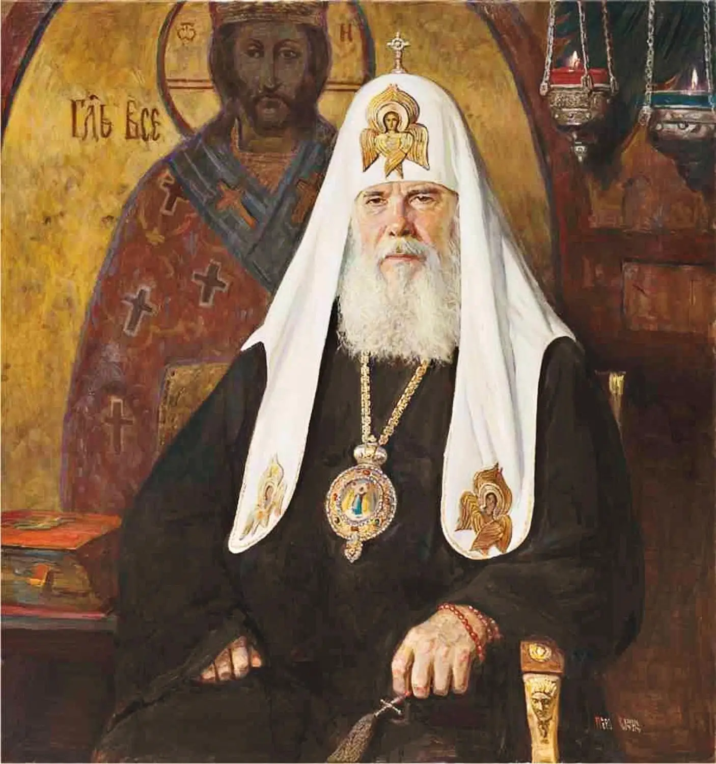 

HOME GOOD Religion ART Patriarch АлексийI of Moscow Russian Orthodox bishop Orthodox Church print art painting on canvas