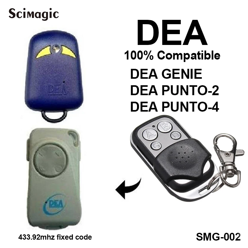 Пульт дистанционного управления для гаражных дверей DEA MIO TD2 / TD4/punto-2 433 92 МГц |