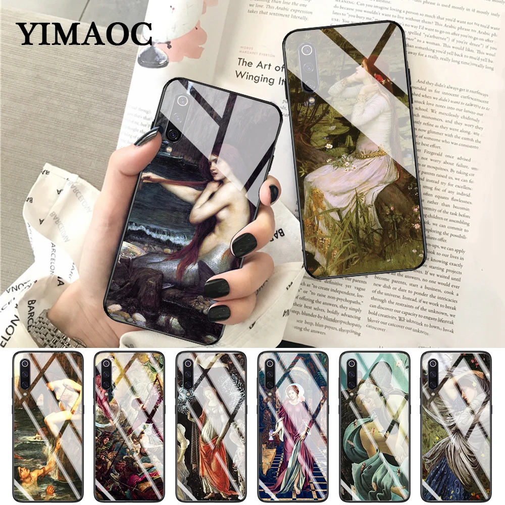 YIMAOC Art Paintings The Birth Of Venus Glass Case for Xiaomi Redmi 4X 6A note 5 6 7 Pro Mi 8 9 Lite A1 A2 F1