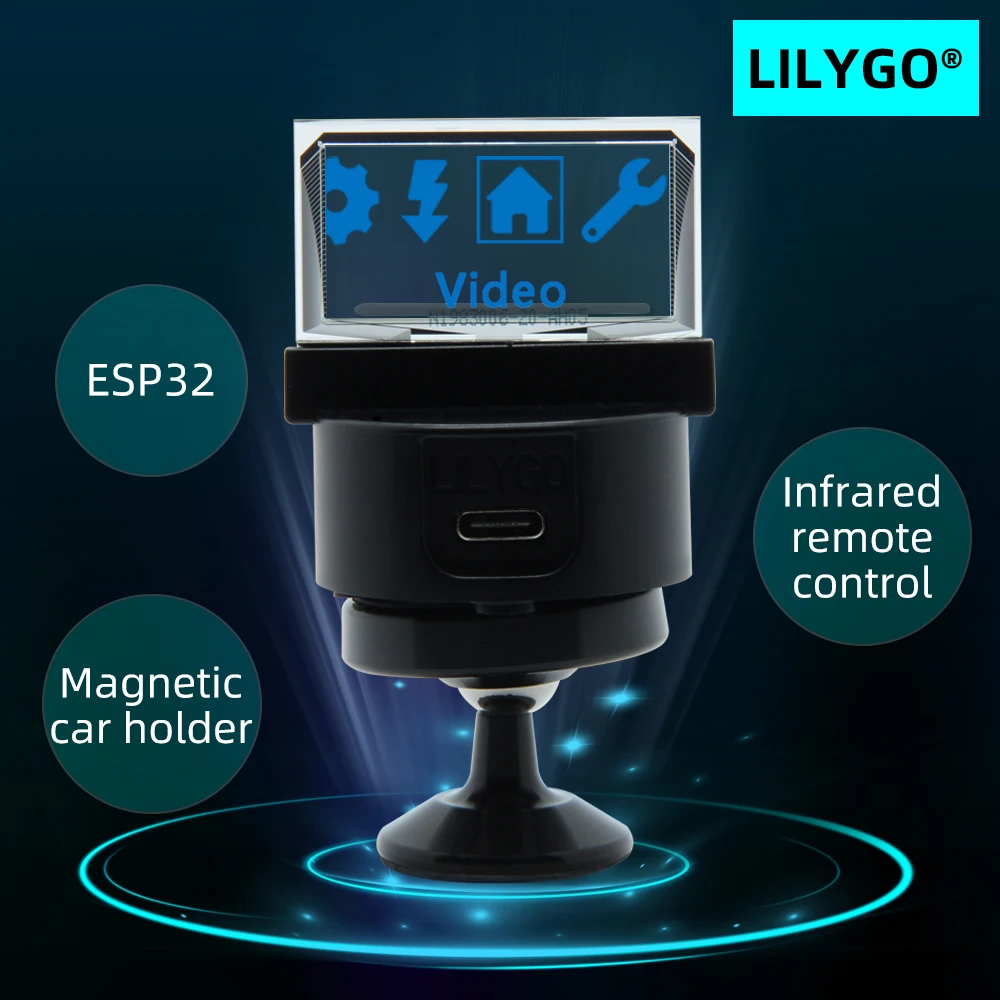 ИК-пульт LILYGO T TV прозрачный экран OLED программируемый Мини-ТВ ESP32 для Arduino