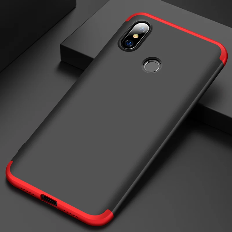 Противоударный жесткий матовый чехол для Xioami Redmi Note 6 Pro 3 в 1 | Мобильные телефоны и
