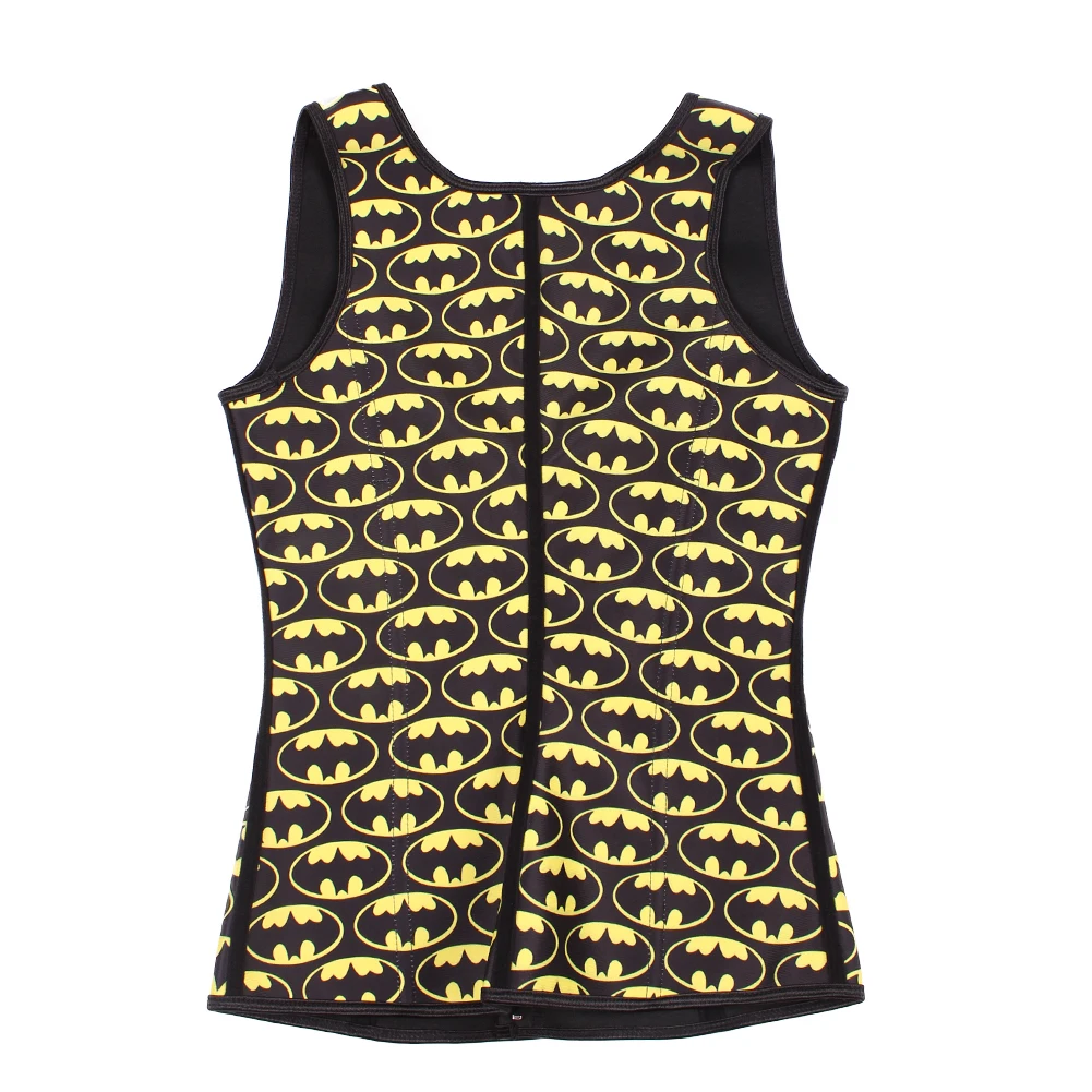 Латексный Бэтмен принт крючок женский для похудения тела Формирователи сауна