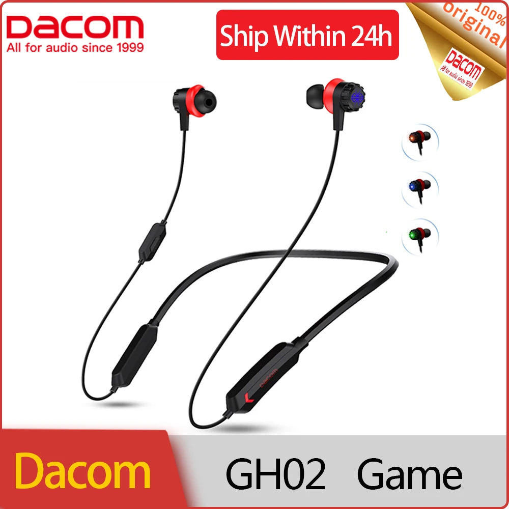 

Dacom GH02 Wireless Bluetooth Gaming Earphones Apt-X RGB Lights 3D Stereo DSP Noise Canceling Headset for IPhone Xiaomi Huawei