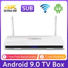 Leadcool Android 9,0 IP TV Box Amlogic S905W 1G 2G 8G 16G 2,4G WiFi leadcool Android TV Box 4K HD SUBTV ip TV box Доставка из Франции