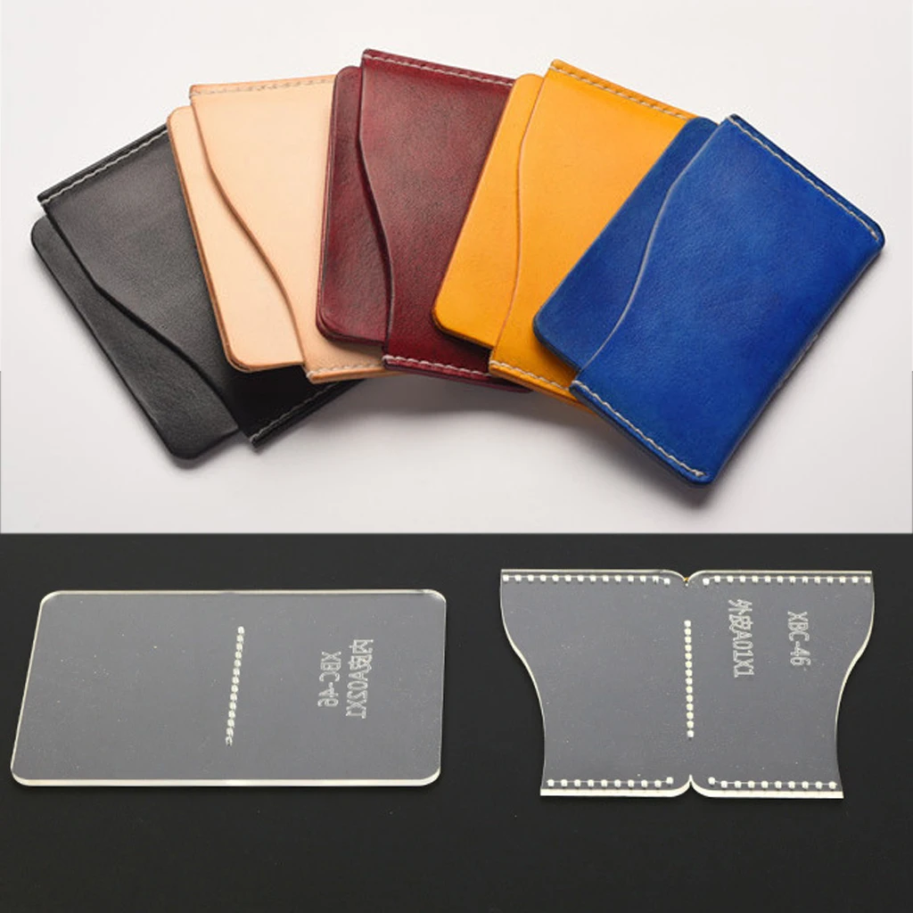 

2 шт прозрачный акриловый кошелек шаблон ручной работы набор для плетения браслетов, кожаный кошелек, подходит для изготовления ювелирных и...