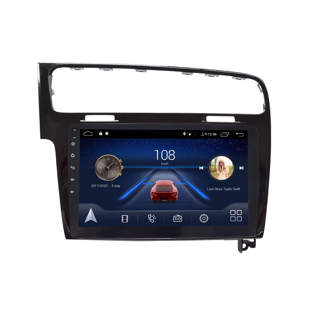 4G Lte Android 9,0 Автомобильная Мультимедийная навигационная система gps плеер для Volkswagen VW Golf 7 2013-18 лет ips экран Радио стерео