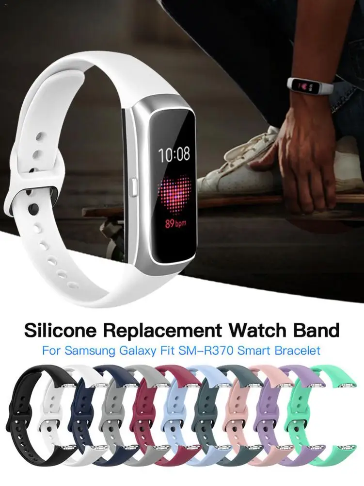 Для samsung Galaxy Fit ремешок силиконовый спортивный ремешок для SM-R370 Смарт-часы ремешок на запястье ремешок аксессуары