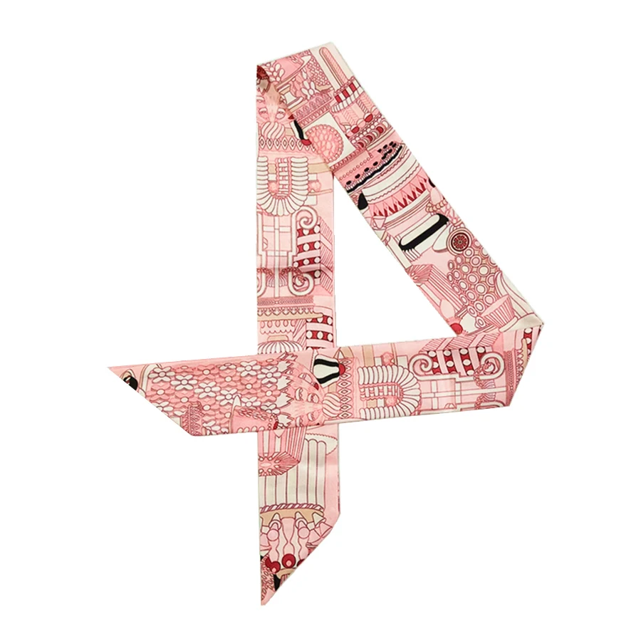 Сумка с принтом мороженого шарф для женщин обтягивающий на шею волос брендовые