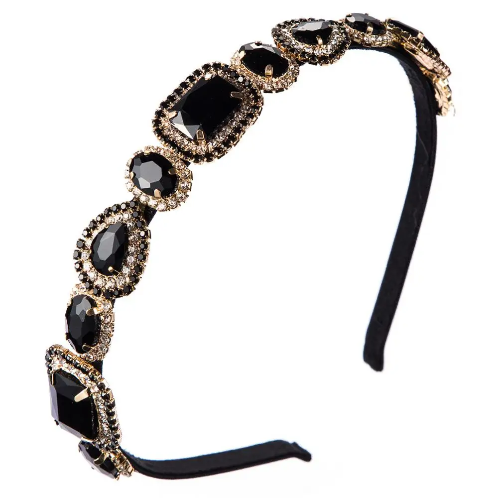 Luxury Shiny Crystal Headbands for Women Sparkly Rhinestone Baroque Hairbands Fashion Woman Hair Accessories |