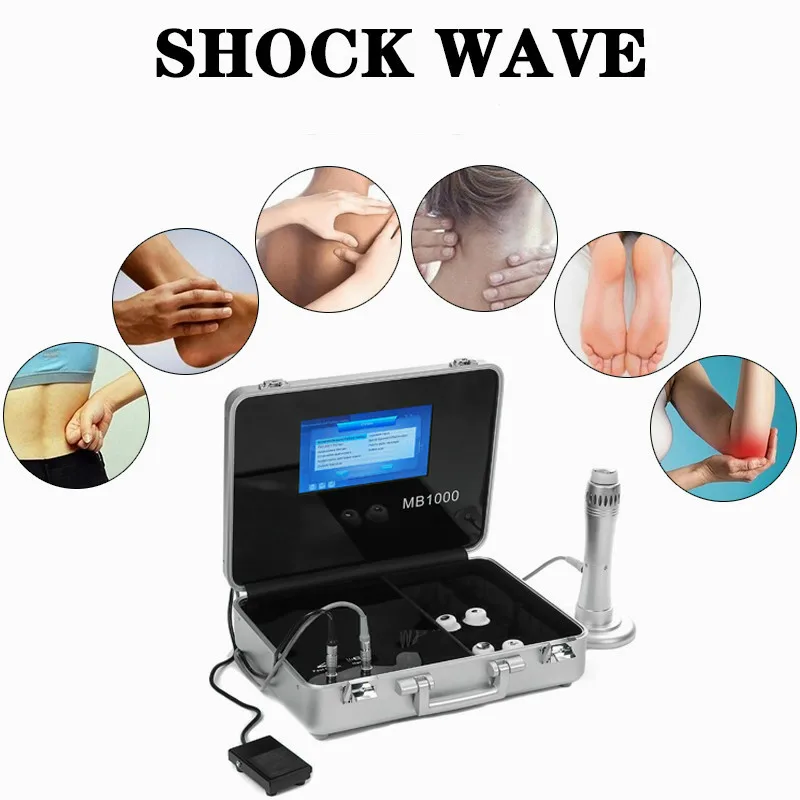

New Arrivals Shock Wave Therapy Machine Therapeutic Ultrasound For Plantar Fasciitis With 2 Ultrasound And Shockwave Handles